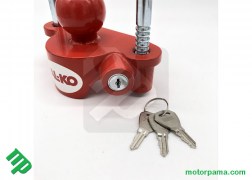 lucchetto + chiavi antifurto universale ALKO per ganci con sfera da 50mm